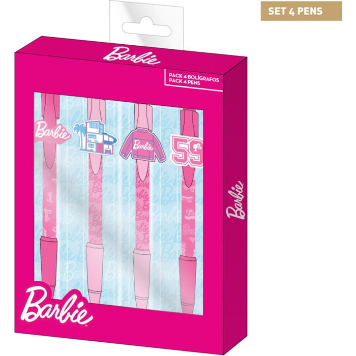 Bolígrafo Pack X4 Barbie_x000D_