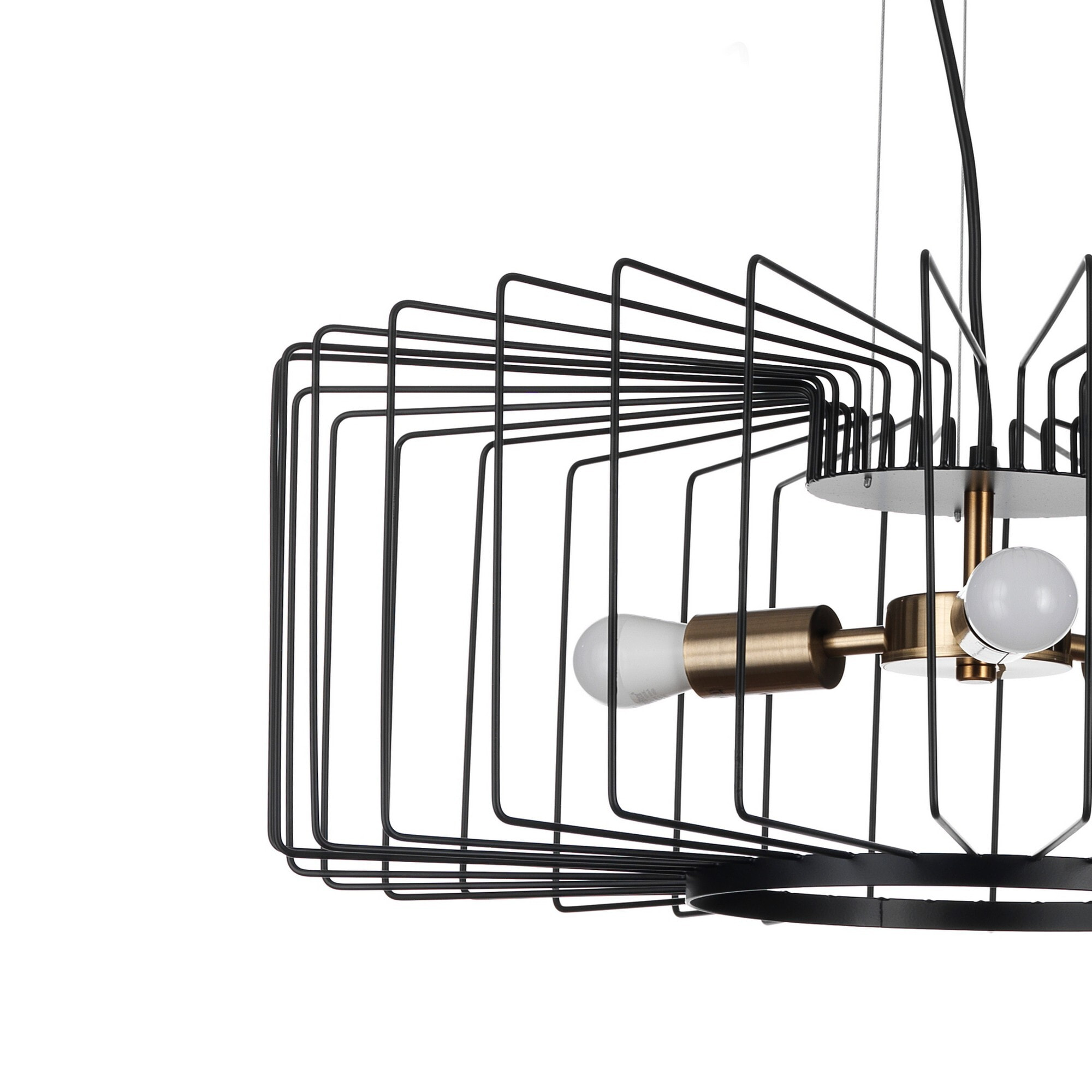 Suspension Tomasucci LUDO A, en acier, noir