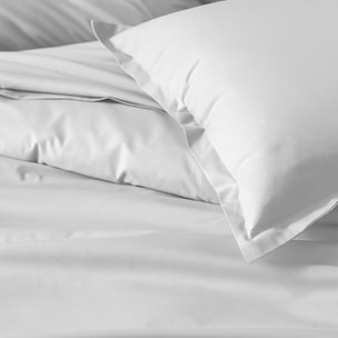 Taie d’oreiller percale de coton made in France - Blanc