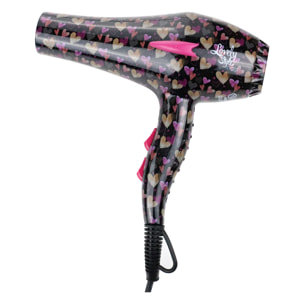 Asciugacapelli 2200W Lovely Style - Nero E Rosa