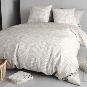 Parure housse de couette 3pcs 100% coton 57 fils fado