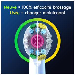 Oral-B Pro 3D White Brossettes Pour Brosse À Dents, 3 Unités