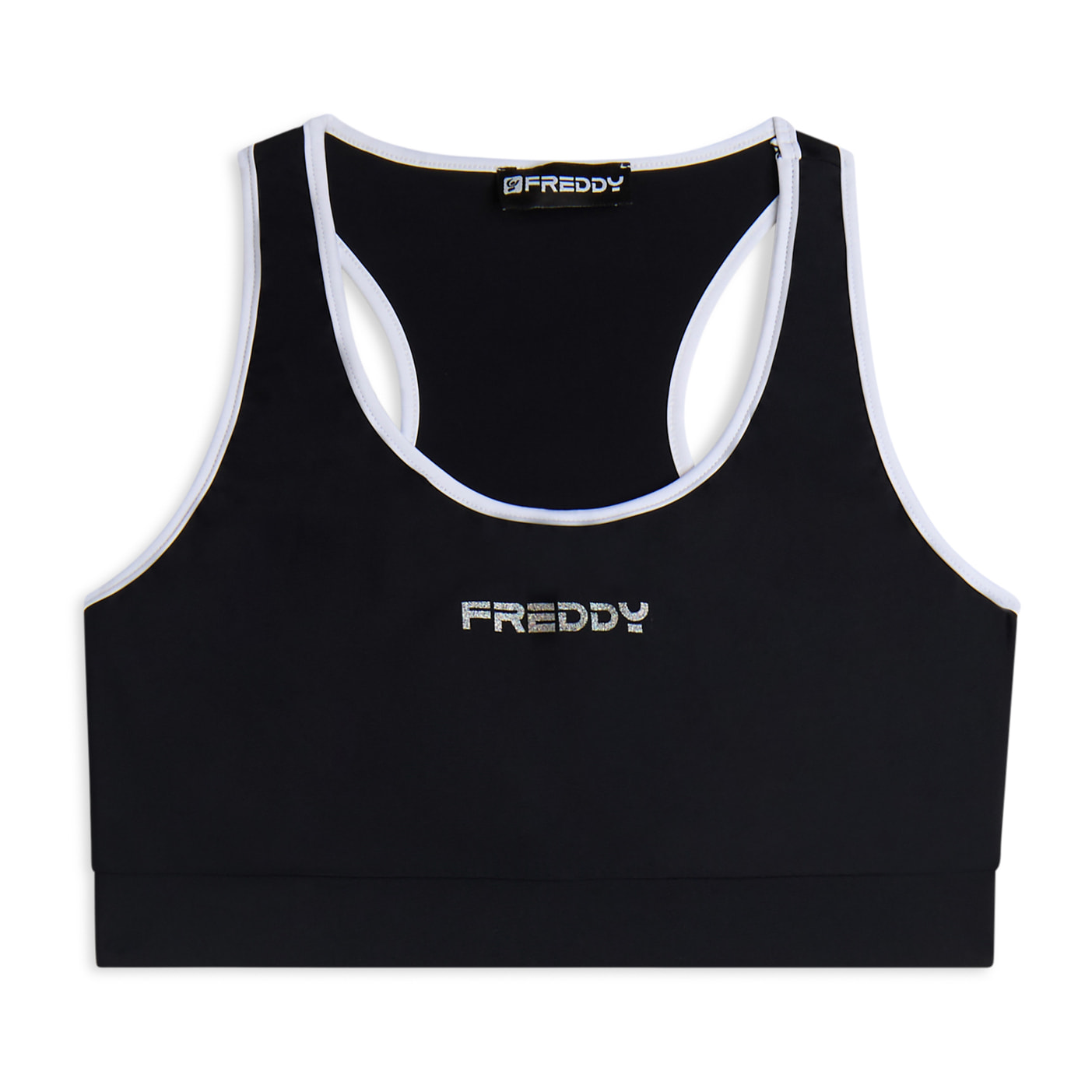 Reggiseno Sportivo con Supporto Medio e bordature a contrasto