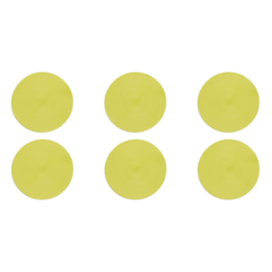 Set de 6 sets de table ronds Excelsa – Round, Polypropylène Vert