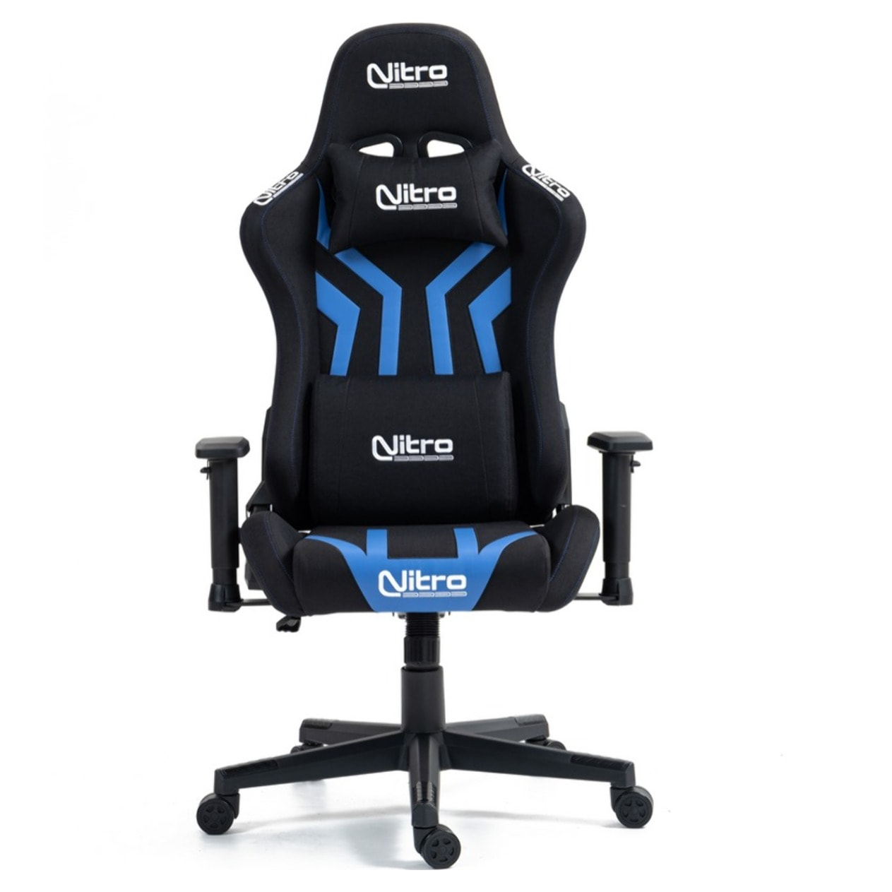 Sedia da gamer blu e nera con cappello in omaggio - Flyco Pro