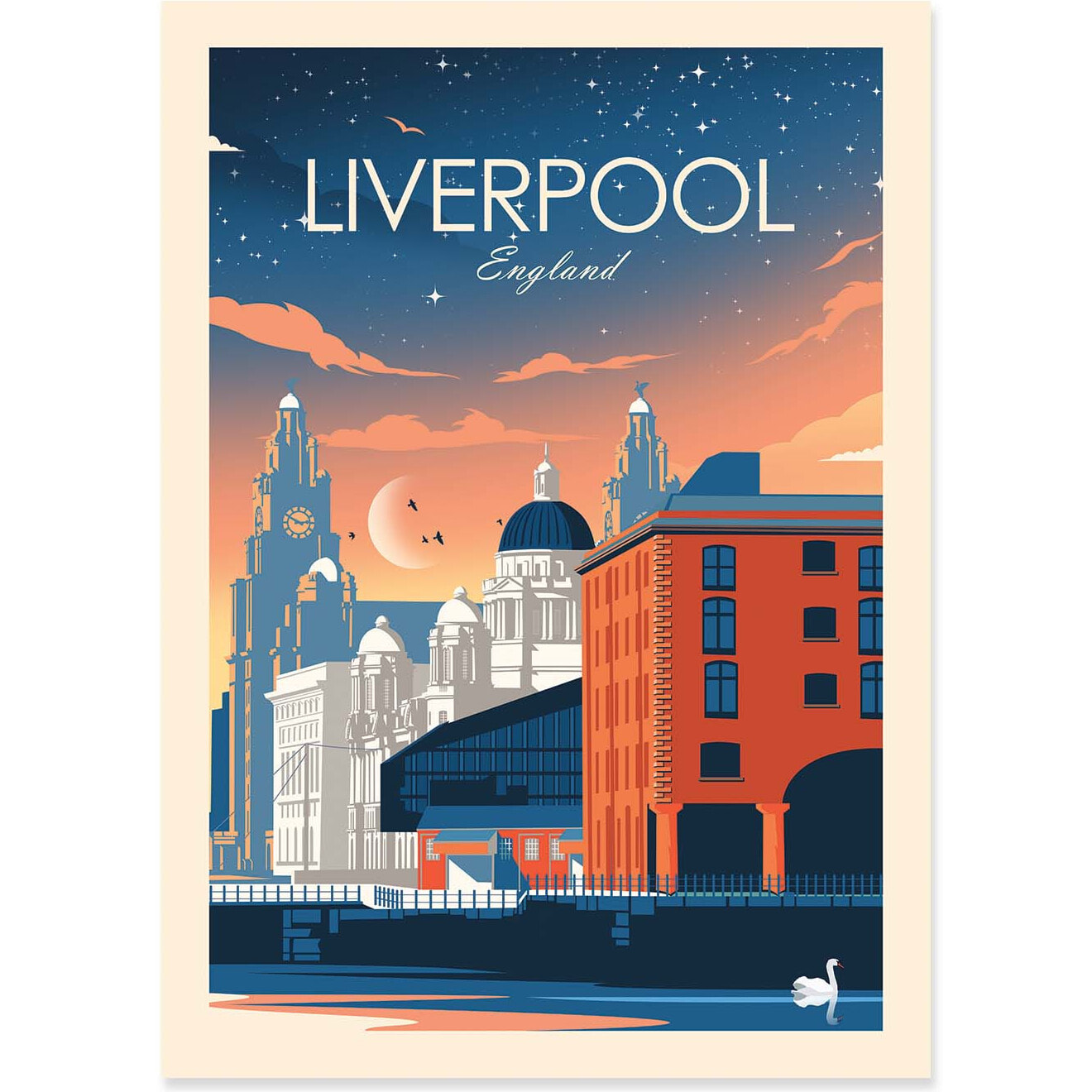 Affiche - Liverpool England - Studio Inception