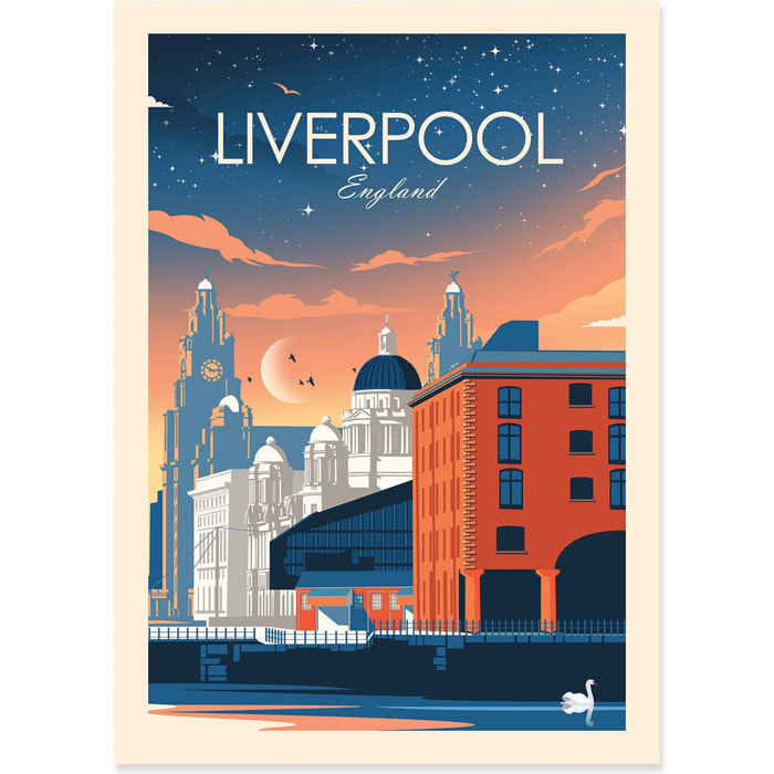 Affiche - Liverpool England - Studio Inception