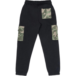 Pantalone da bambino in cotone non garzato Leone Camouflage