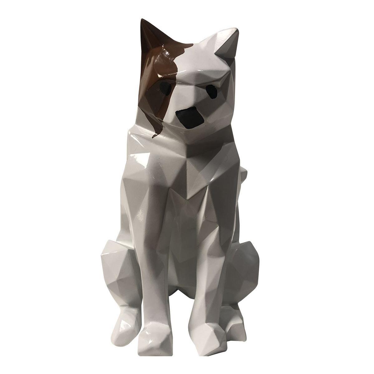 Chat origami Marron / Blanc