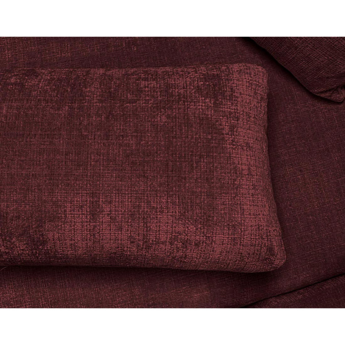 Miro - Canapé d'angle gauche 4 places convertible avec coffre en velours texturé - Prune
