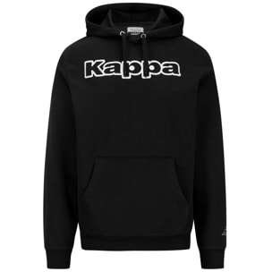 Kappa - Felpe Uomo Nero - Logo Korpo Dafers