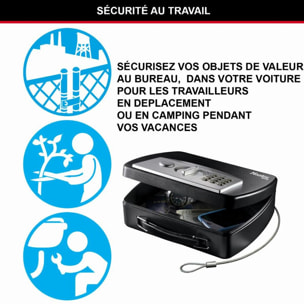 Coffre-fort à combinaison électronique MASTERLOCK portable et compact - P008EML