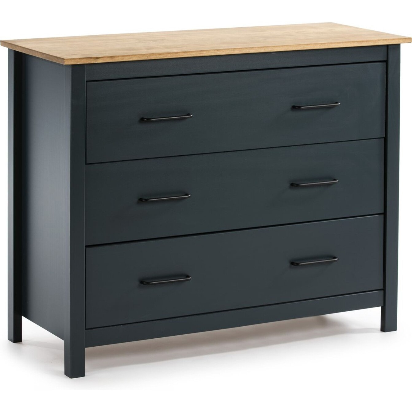Commode 3 tiroirs en bois massif - IDA