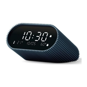 Réveil LEXON Ray Clock Thermomètre et Hygromètre Bleu