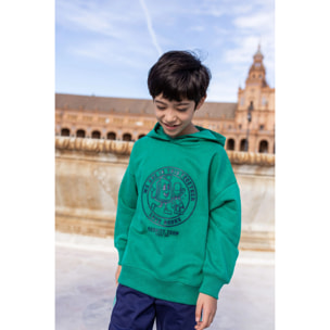 Felpa Chiusa Bambino Verde