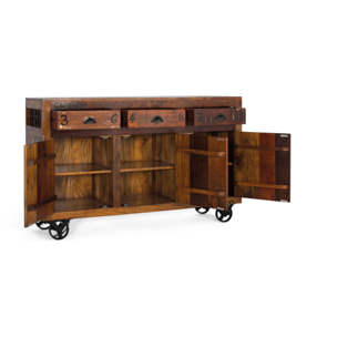 Aparador de Madera Reciclada Estilo Vintage Moderno