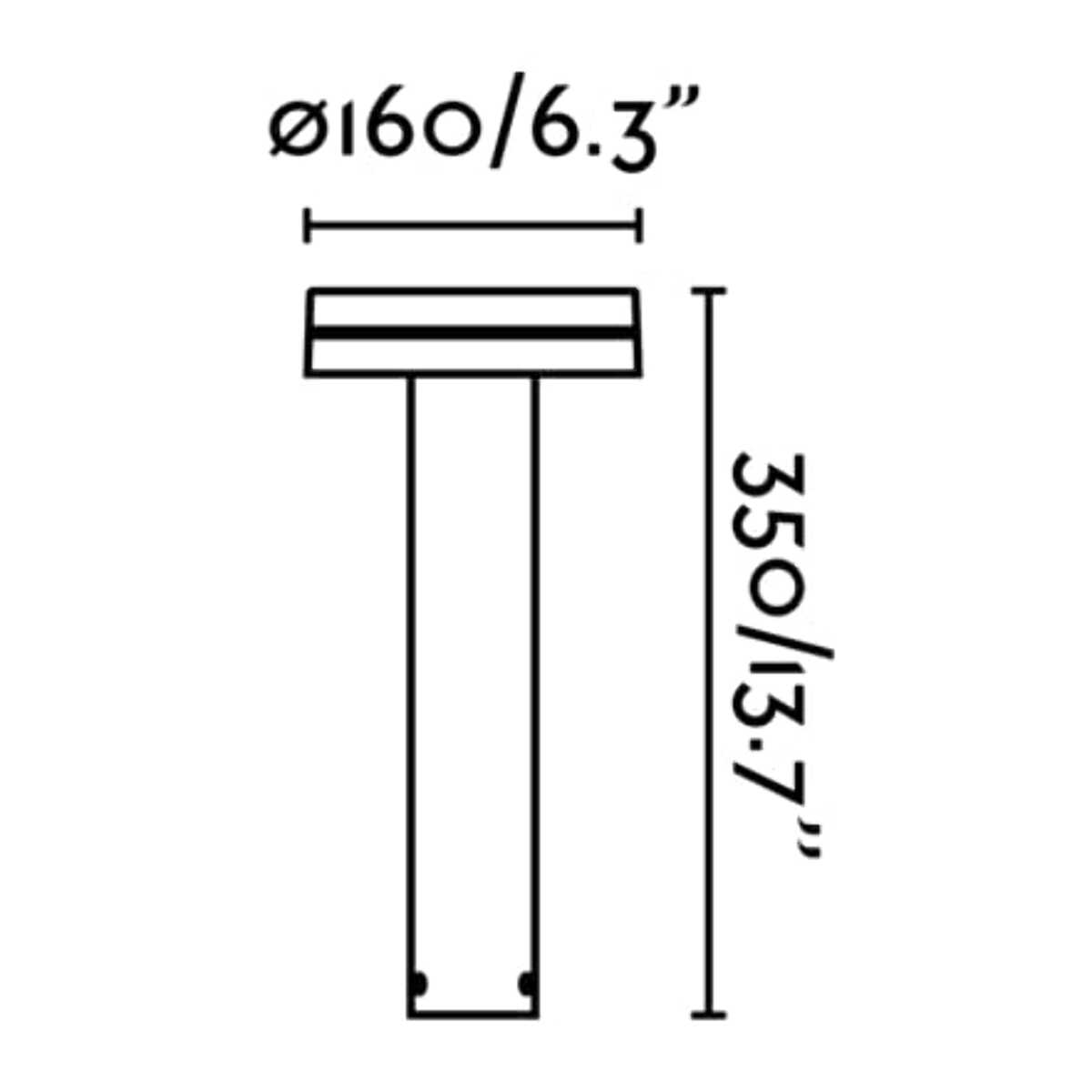 ESPOT 350 Lampada paletti marrone ossido