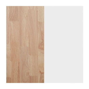 Mesa de centro elevable con almacenaje oculto en roble salvaje y blanco 120x47,5-62 cm Loft Roble salvaje - Blanco
