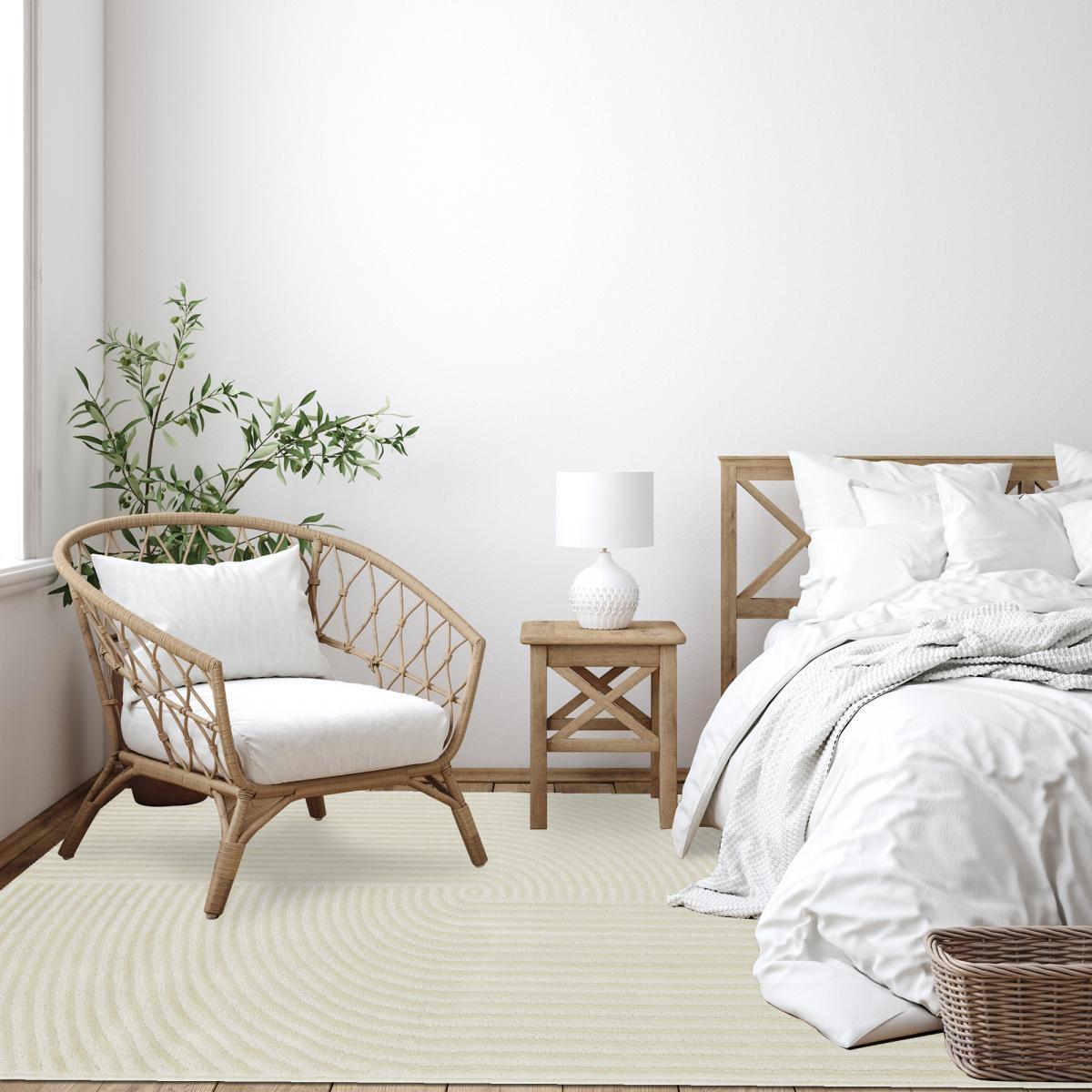 Tapis salon et chambre tissé motif géométrique SIFU