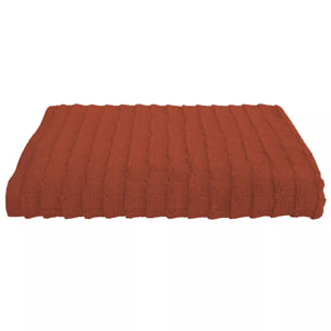 Serviette eponge pur coton 575 g/m² uni orange Cascade rouille