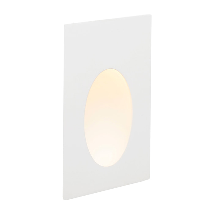 PLAS Lampe encastrable blanc oval