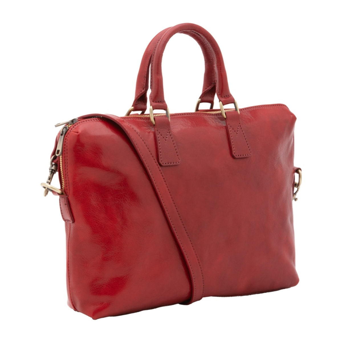 Borsa da lavoro uomo in vera pelle - Modello False - Made in Italy - 37.0 x 27.0 x 6.0 cm