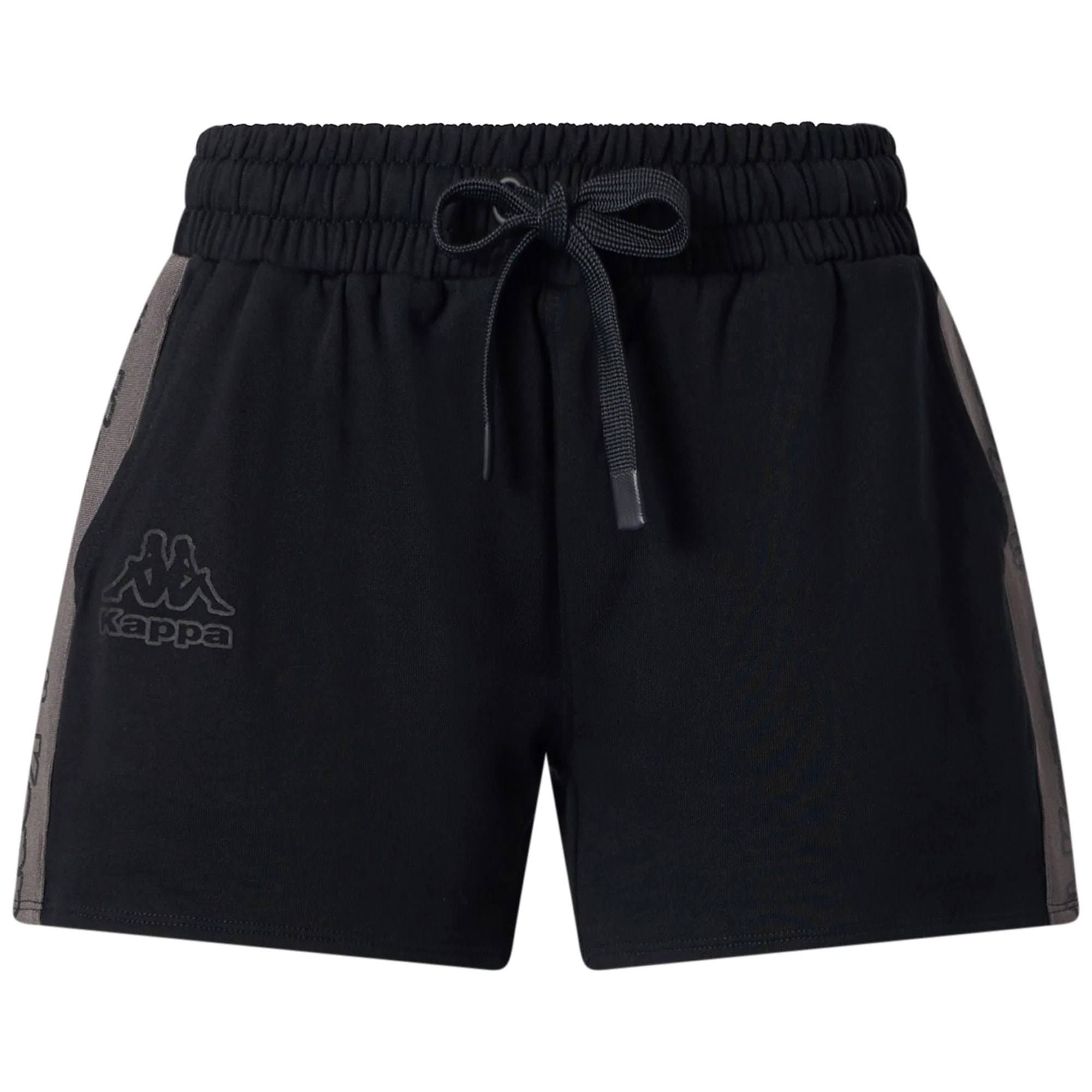 Pantaloni Corti Kappa Donna Logo Tape Gragria Nero