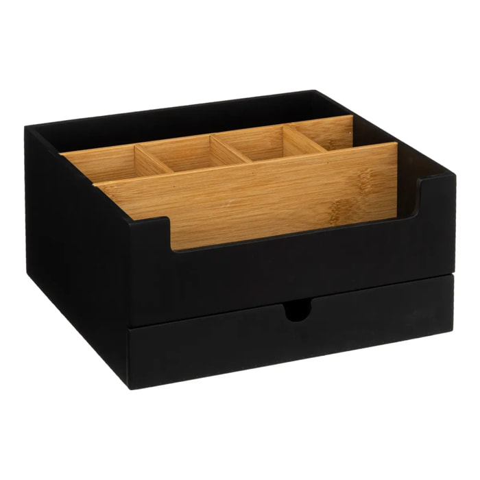 Organiseur 1 tiroir "Naturéo" noir