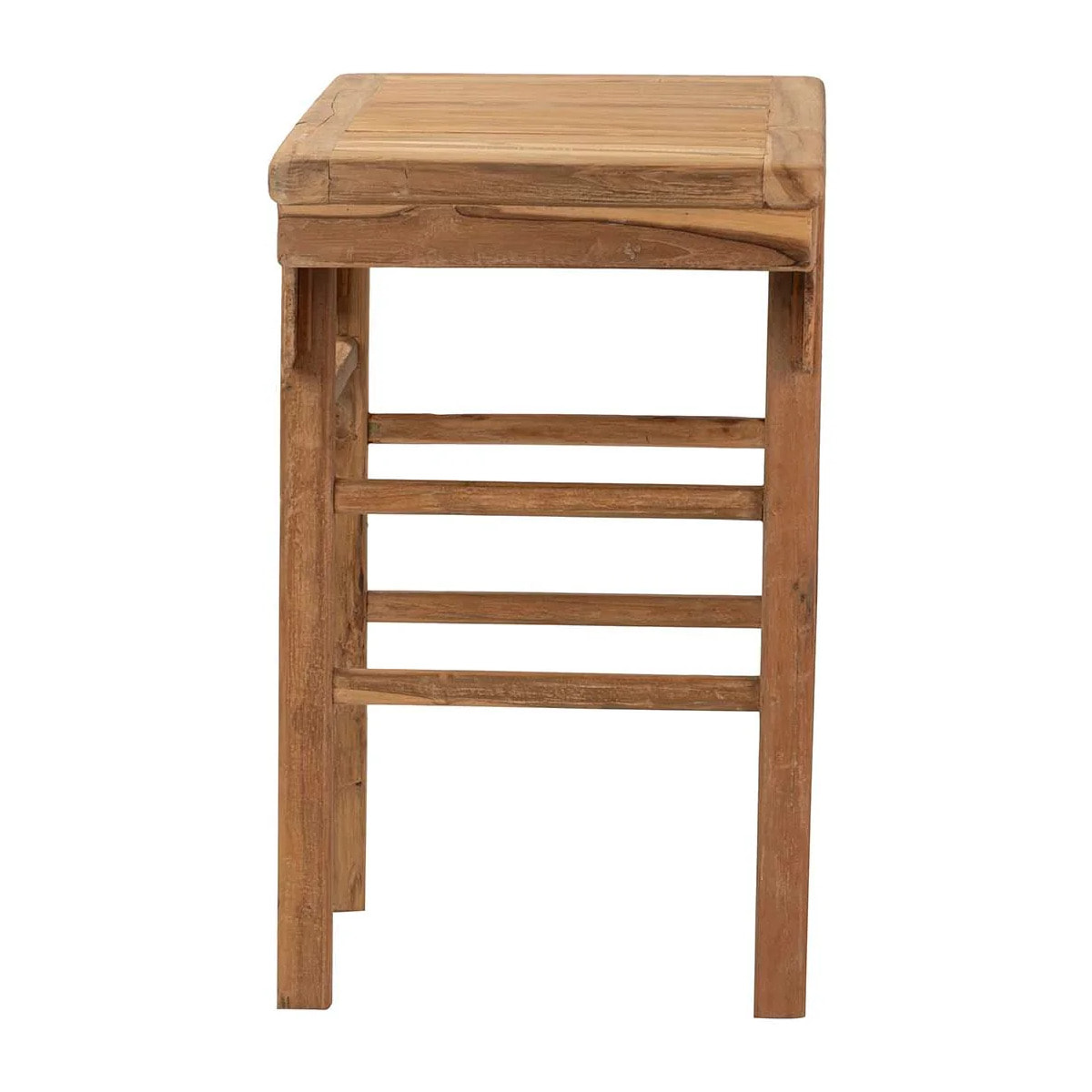 Consola Madera Teca Natural 100x50x82 Cm