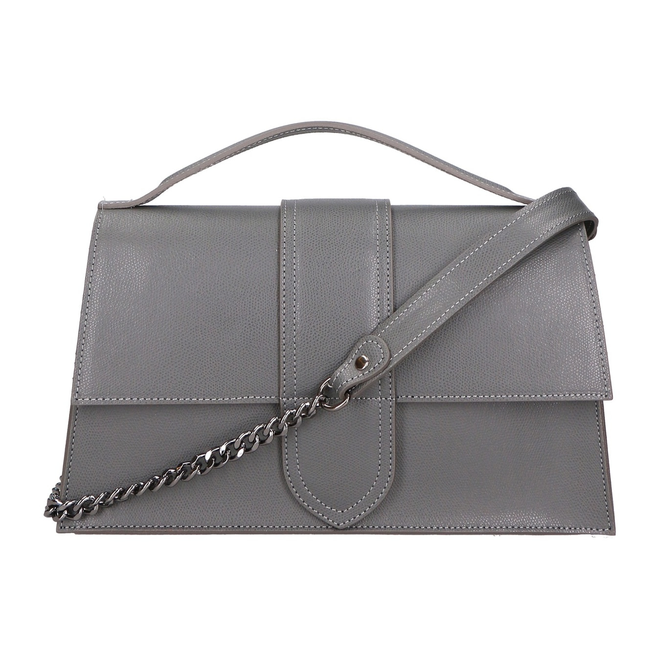 Borsa a mano da donna - Modello Lina - Vera pelle - 34.0 x 20.0 x 9.0 cm