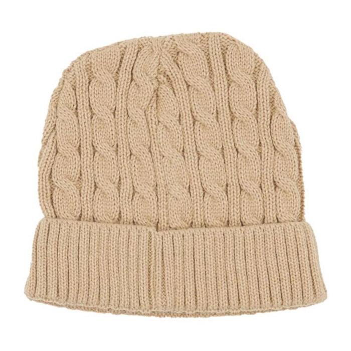 Gorro de mujer tricot trenzado "Basic"