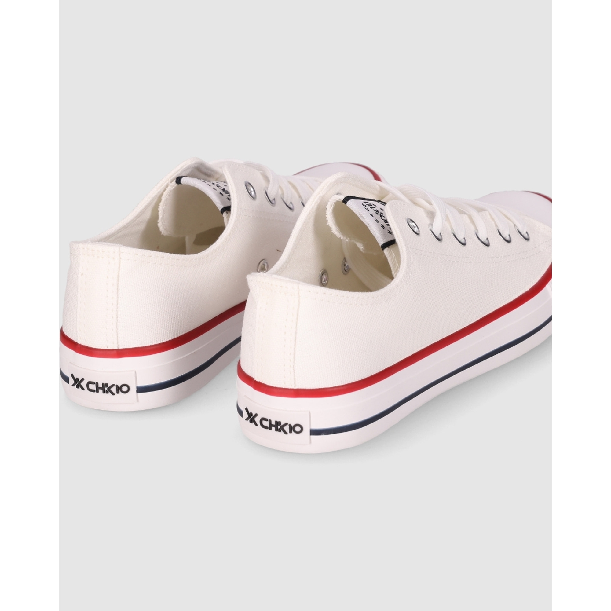 Deportivos de Tejido - Blanco - Tacón: Bajo