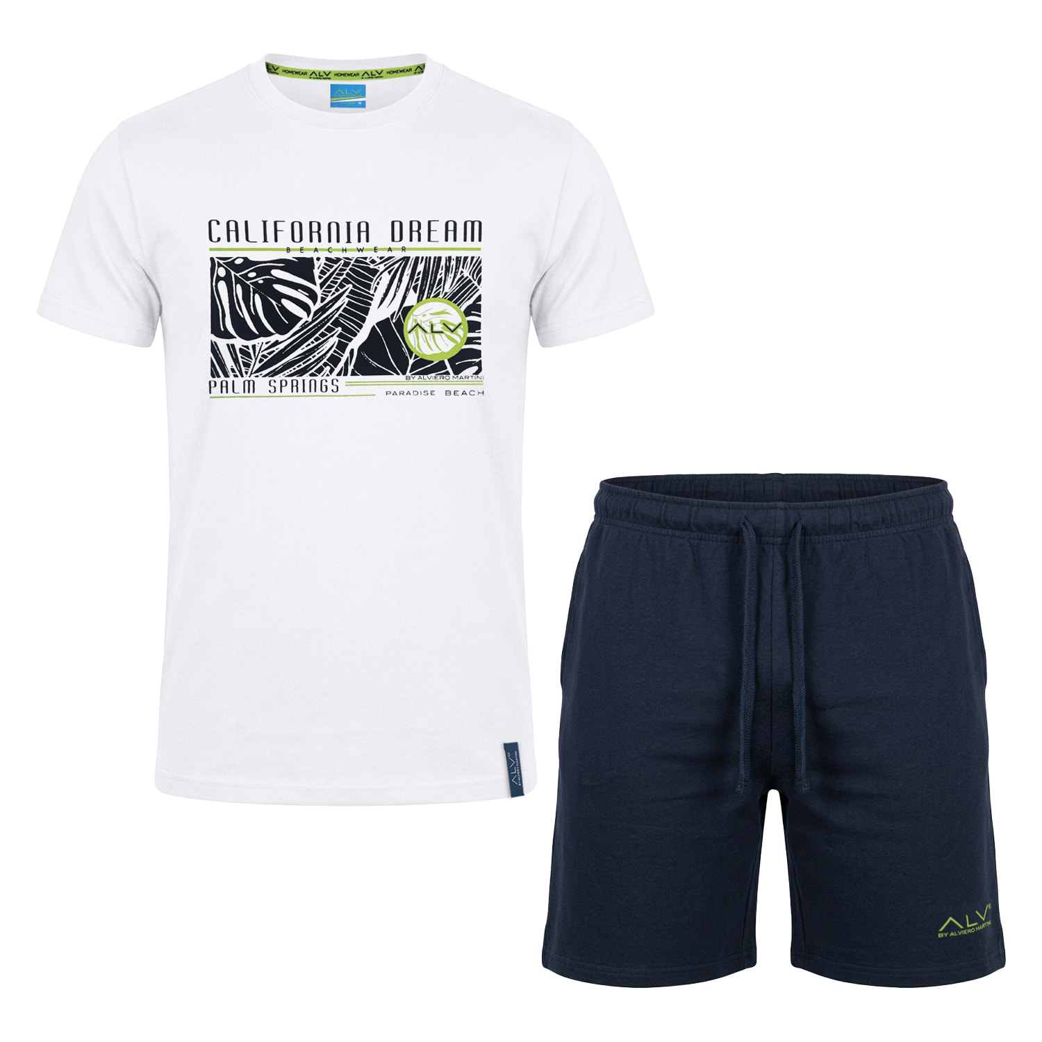 Completo Uomo ALVIERO MARTINI Manica Corta Cotone