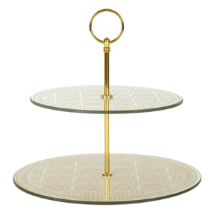 Plateau En Verre 2 Etages D25cm