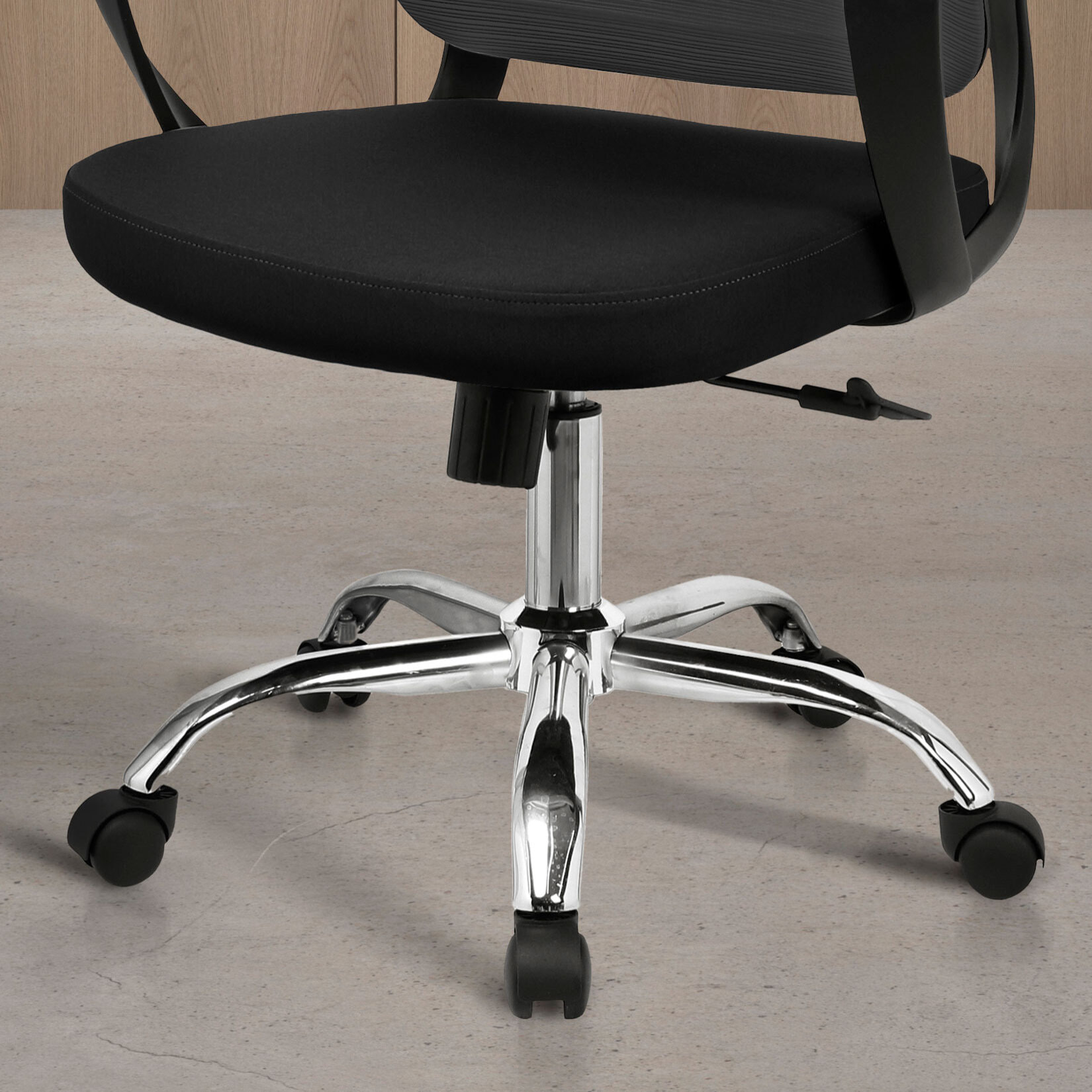 Silla de estudio Mylo negro 110x60x61 cm