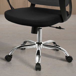 Silla de estudio Mylo negro 110x60x61 cm