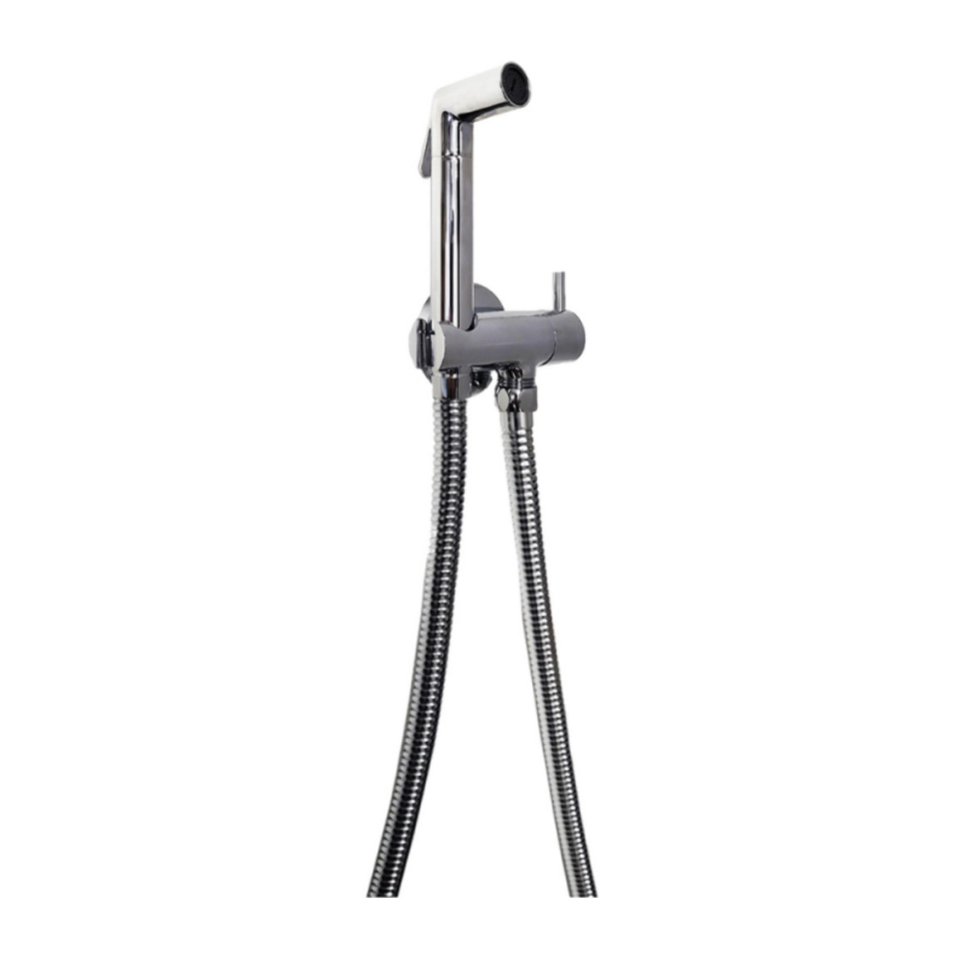 Douchette WC PAINI Cox ronde Chrome + support + flexible