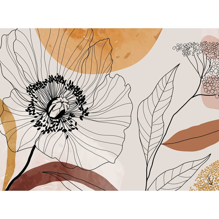 Papier peint panoramique Vestiges botaniques  Intissé