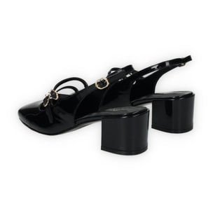 Décolleté sling back Donna Tata Italia Nero