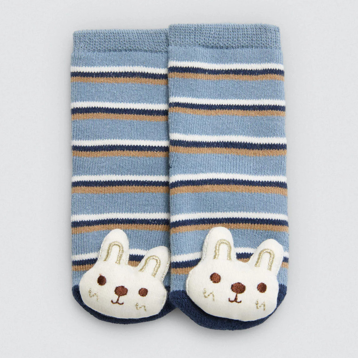 Calzini termici sensoriali per neonato con sonaglio blu