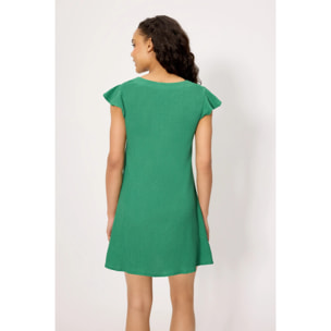 Vestito corto Verde