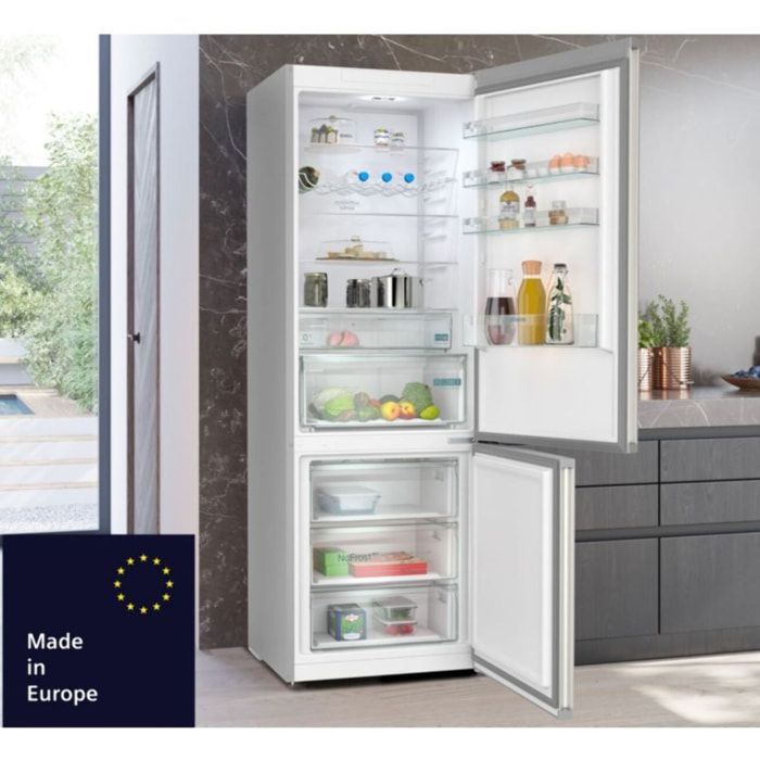 Réfrigérateur combiné SIEMENS KG49NXIBF iQ300, Tiroirs hyperFresh 0°