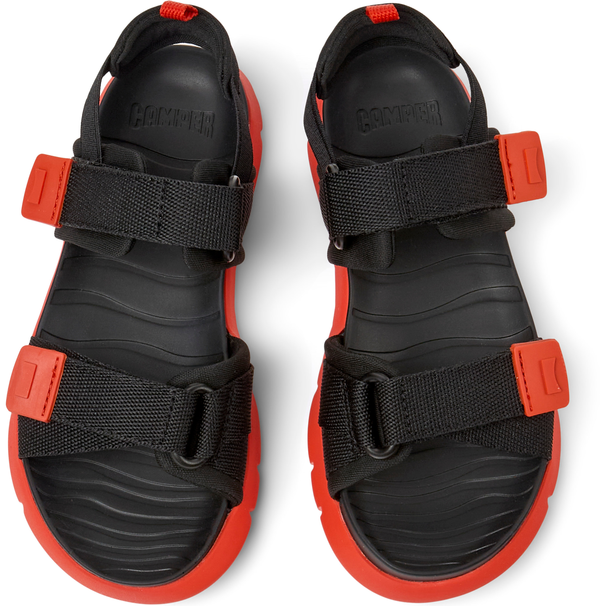 Sandalias - CAMPER Oruga Sandal - Negro - Textil técnico