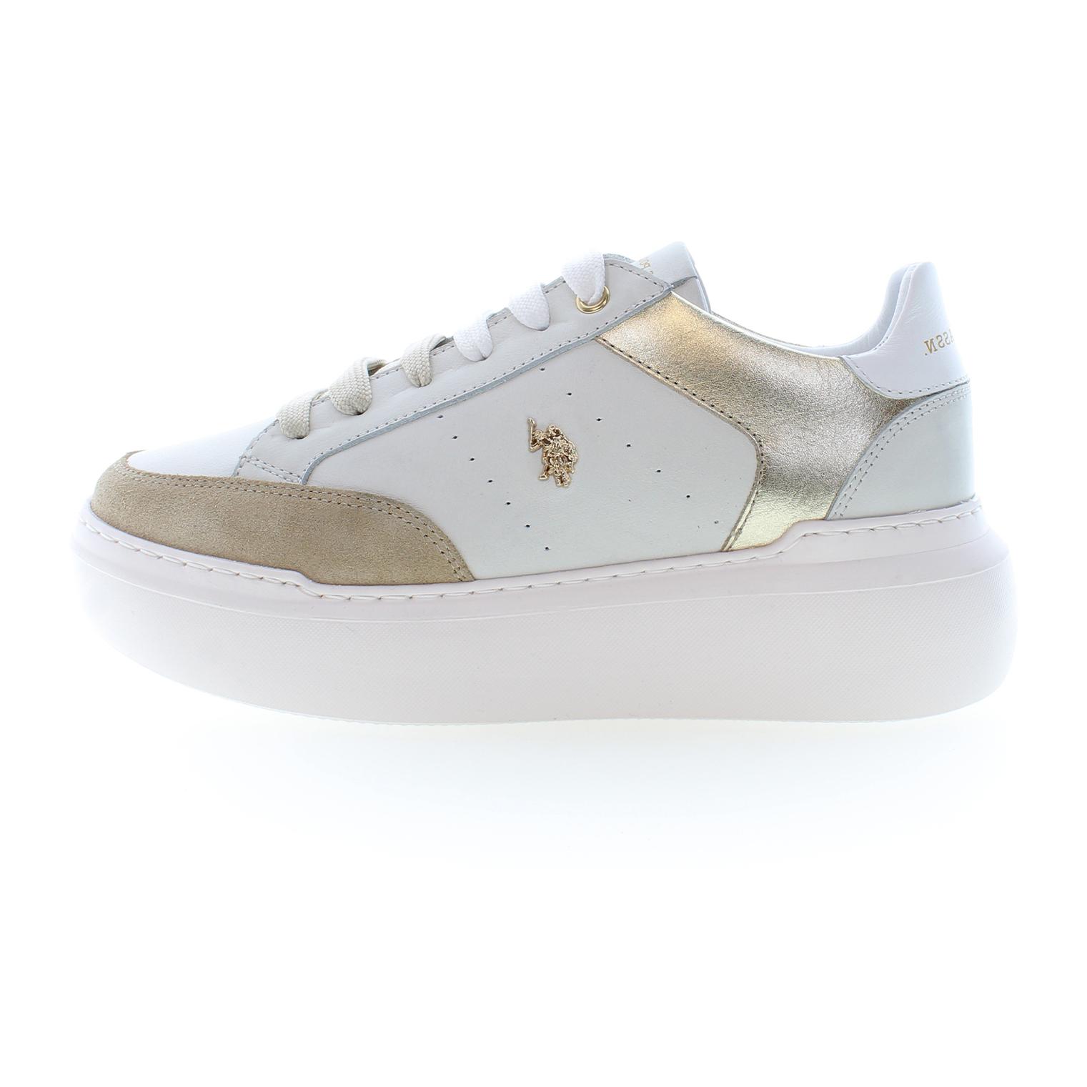 Sneakers U.S. Polo Assn Light Beige- Gold