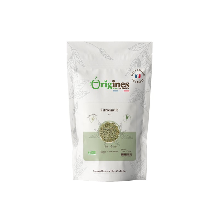 Citronnelle - Infusion Bio plante naturelle - Sachet 80g