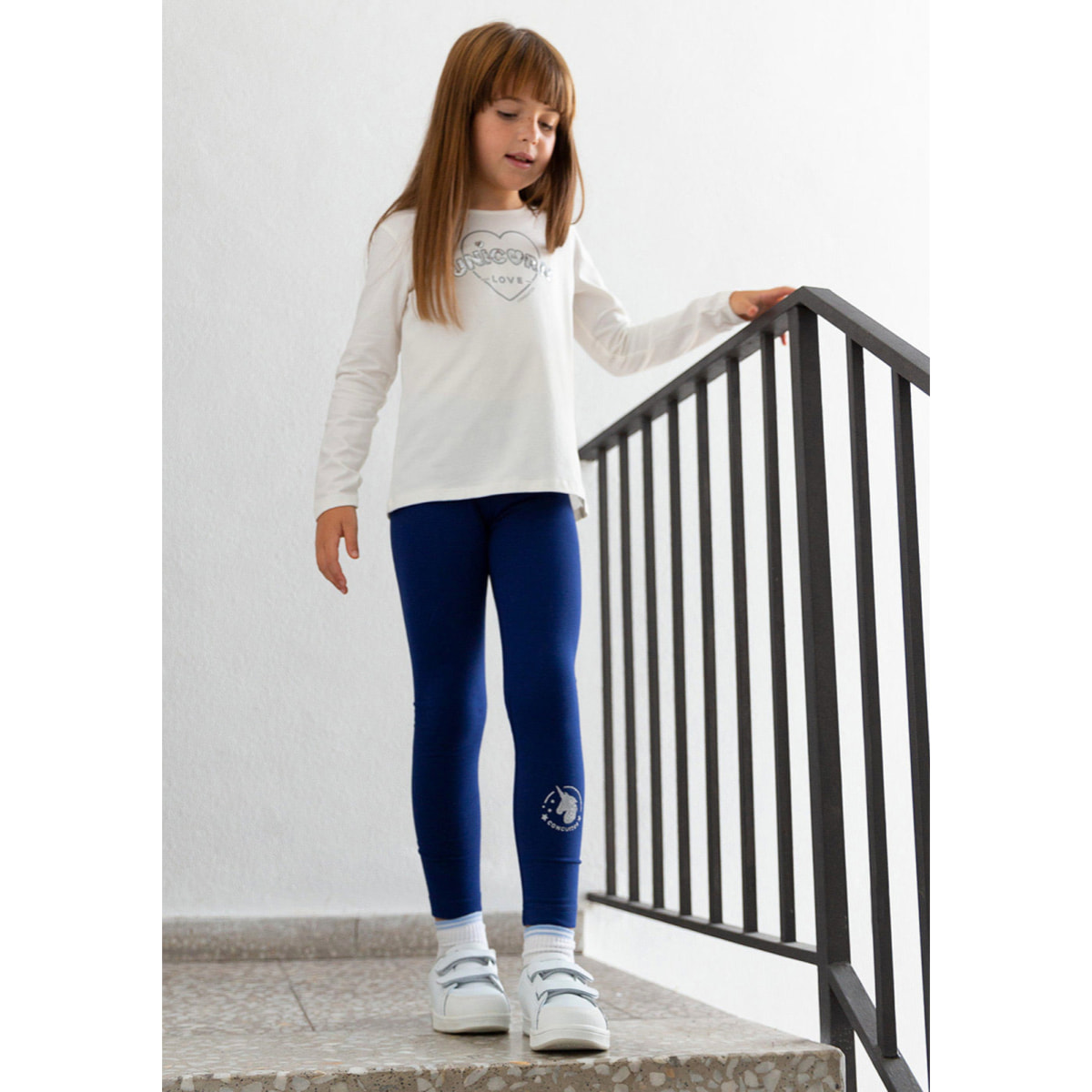 Leggings de Niña en Azul Marino