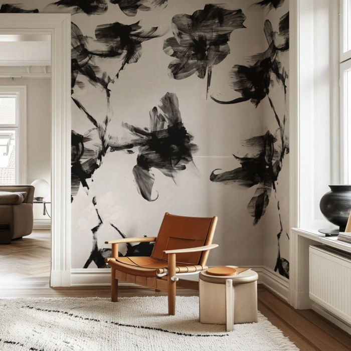 Carta da Parati Foglie Astratte