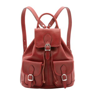 Zaino  unisex In Vera pelle Made in Italy 31x35x13 cm