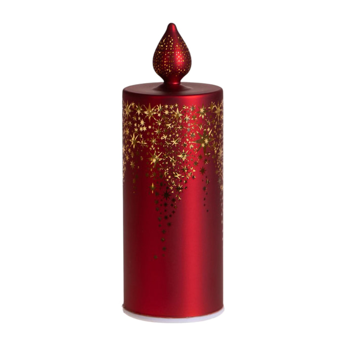 Candela rotante con led - Pezzi 3 - ROSSO - Bianchi Dino SpA