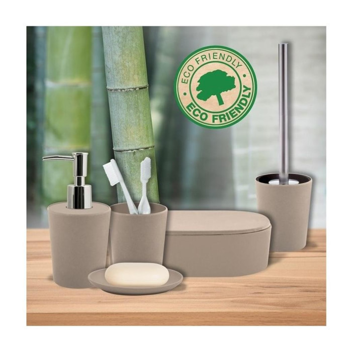 Lot d'accessoires de salle de bain Takeo Taupe Spirella